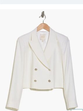 TWP Cropped Waiter Blazer Ivory